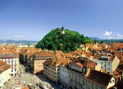 Вид на город Грац (Graz)